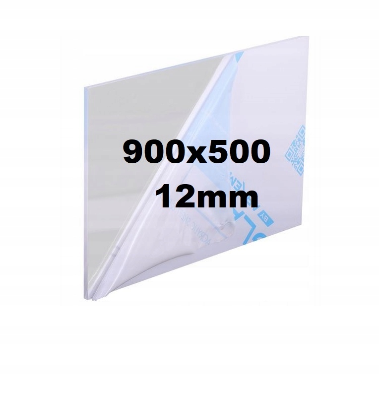 Pleksi /plexi Pleksa Plexa Bezbarvá na míru 900x500x12 mm Akrylová Deska