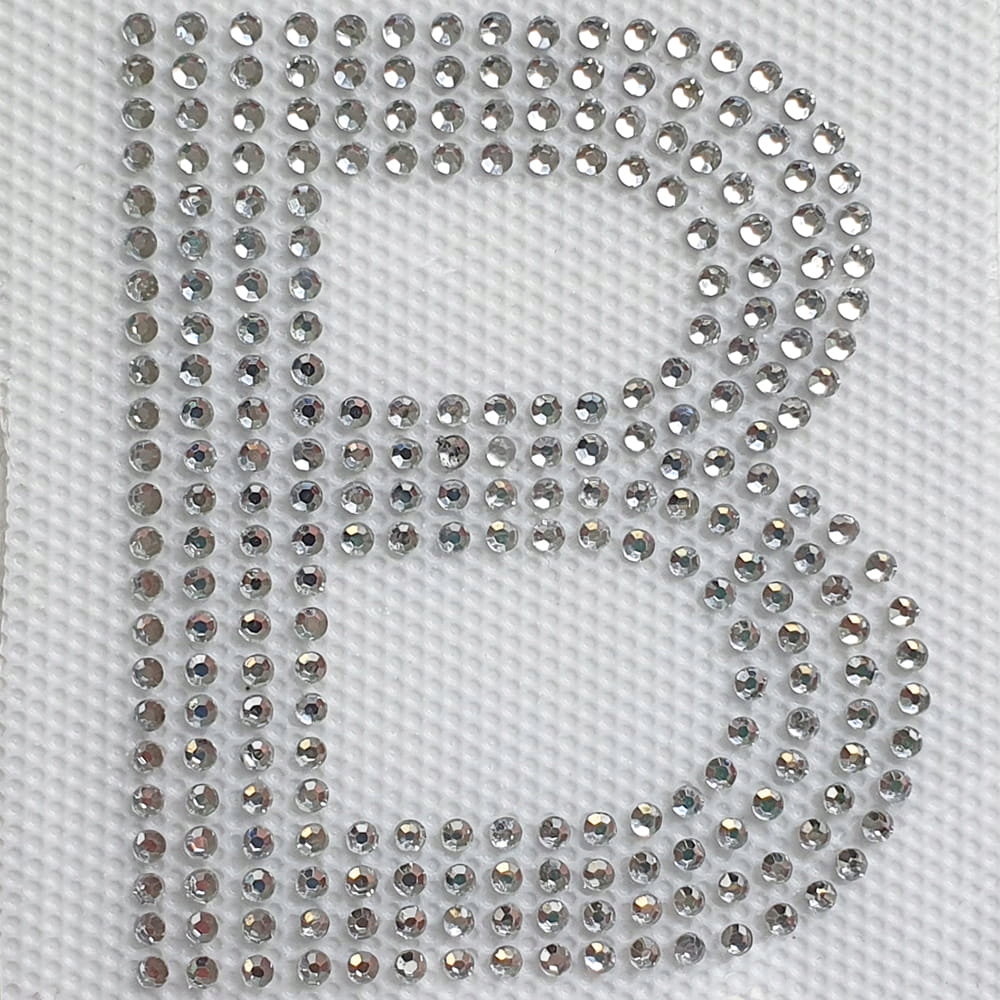 Naprasowanka na odzież z cyrkoniami - Litera duża do personalizacji I Marka inny