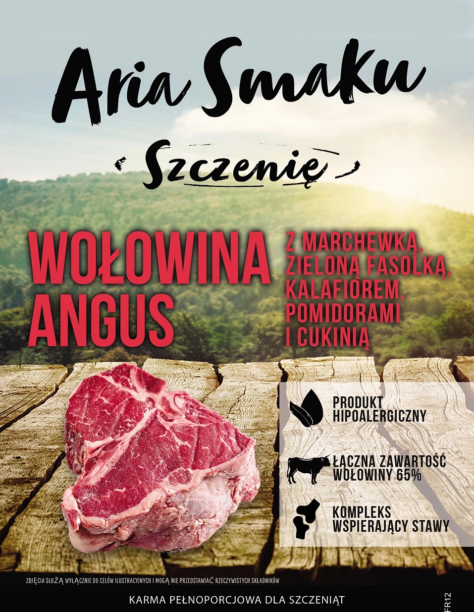 Levně Aria Příchuť Pro Štěňata S Hovězím Masem Bez Obilovin Vysokomasový Sáček 6 kg