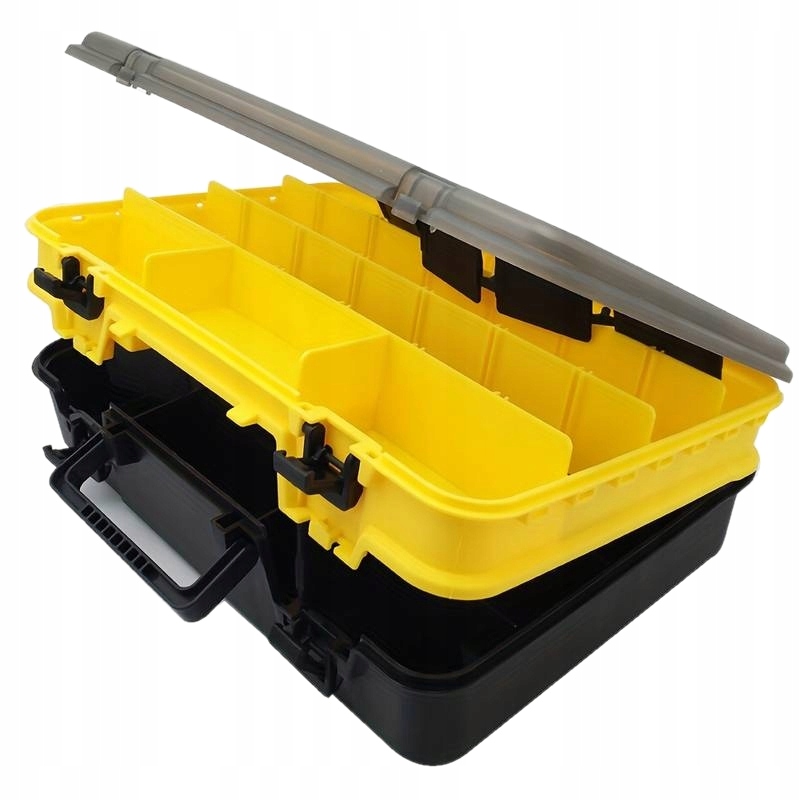 Pudełko organizer wędkarski skrzynka na podajniki akcesoria przynęty główki