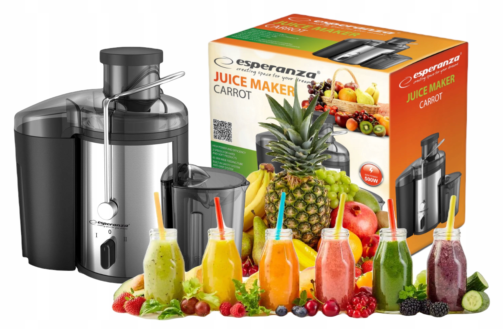 Sokowirówka Wysokoobrotowa Wyciskarka Do Owoców Cytrusów Soków Mocna