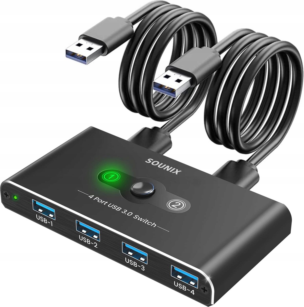 SOUNIX Switch USB KVM переключатель 2x4 USB 3.0 5GBS