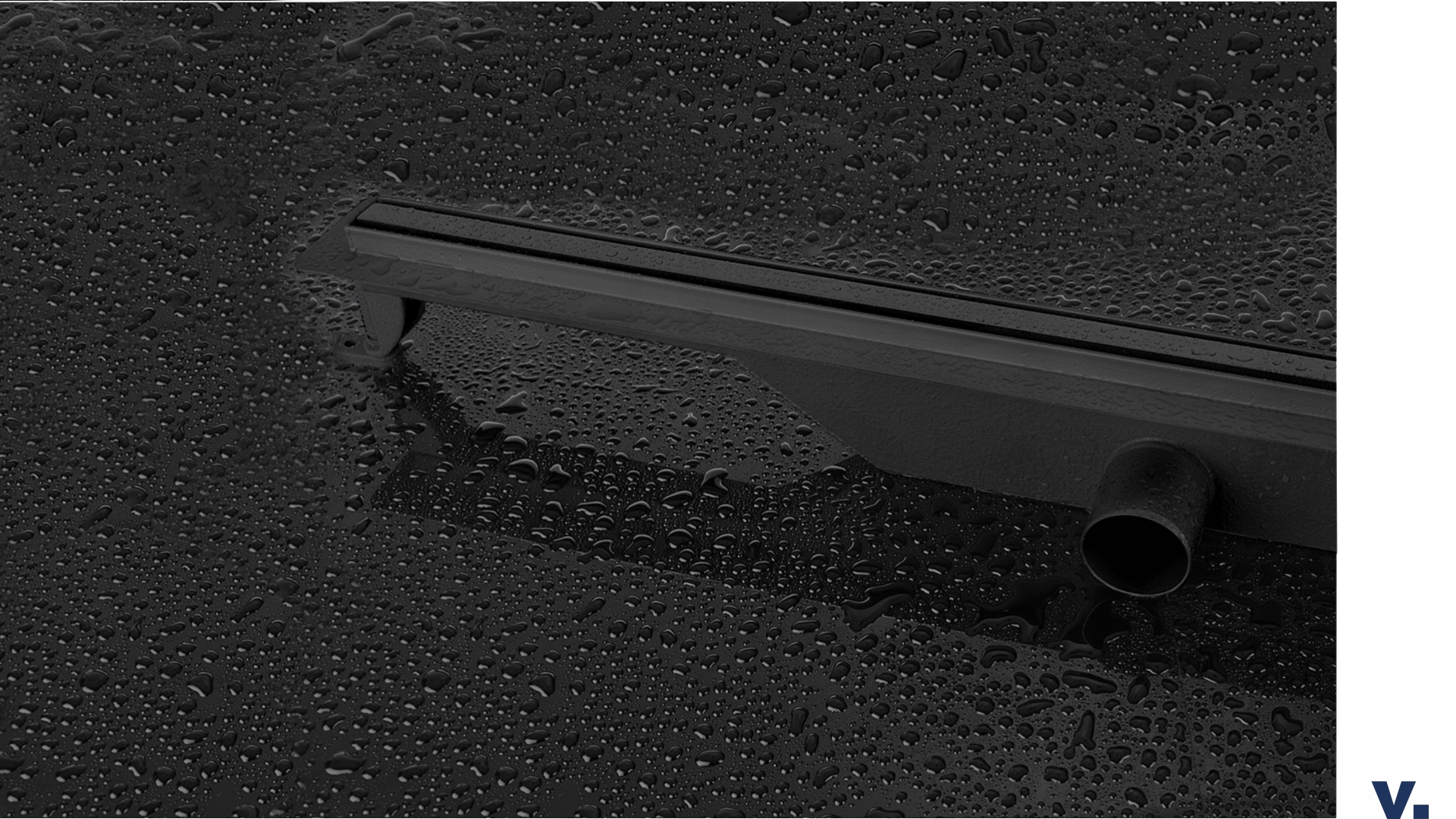 Odpływ liniowy VOGI ULTRA SLIM CZARNY - 70 cm Rodzaj liniowy