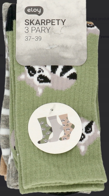 3x SOXO Ponožky detské bavlnené ponožky 31 33 darček