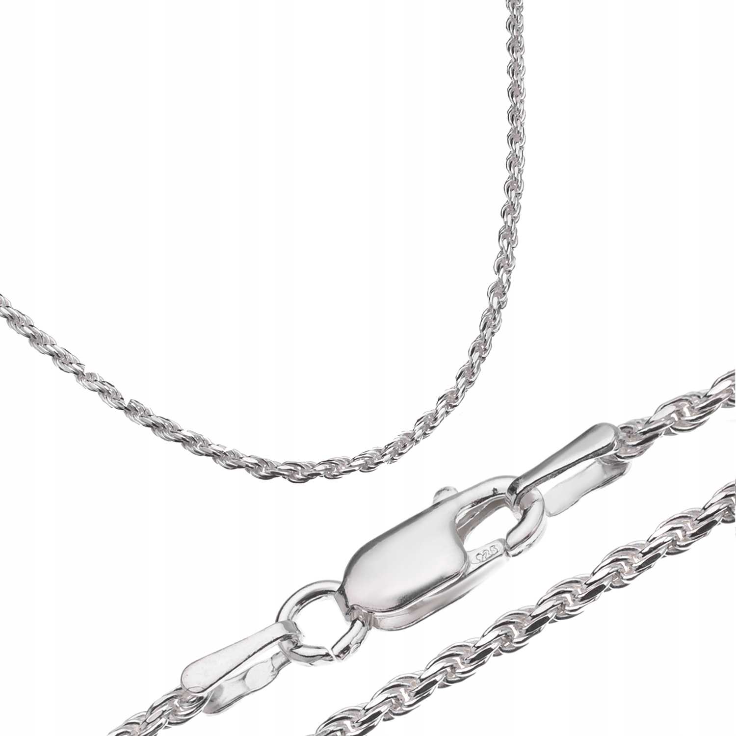 Stříbrný Řetízek Dámský Řetěz Corda 45