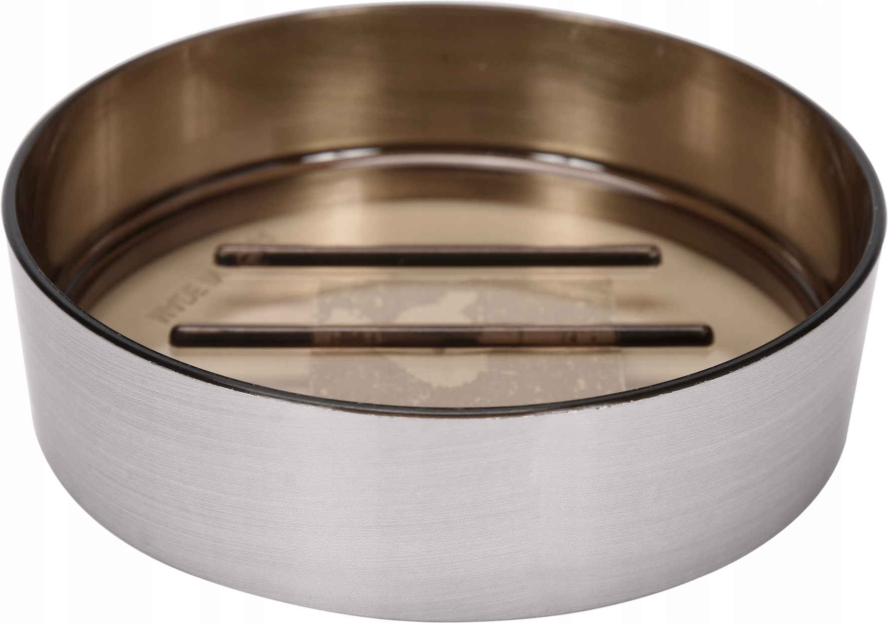 

Mydelniczka Na Blat Umywalkę Stojąca Inox Nickel