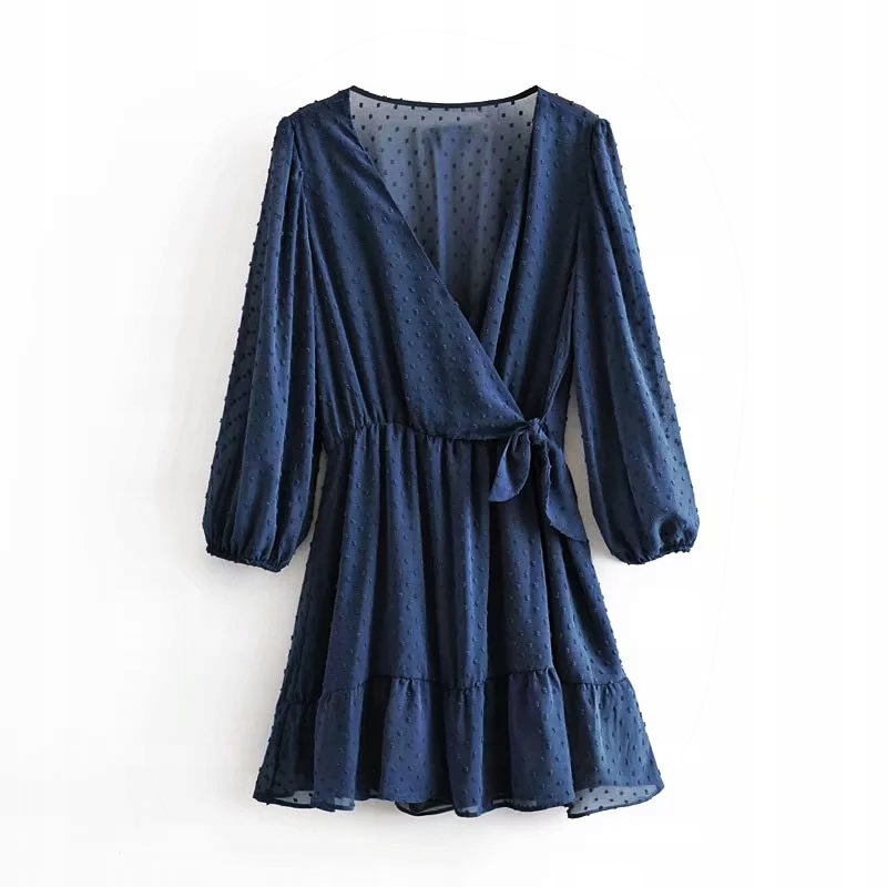 

Letnia Zwiewna Sukienka Plażowa Boho Koronkowa