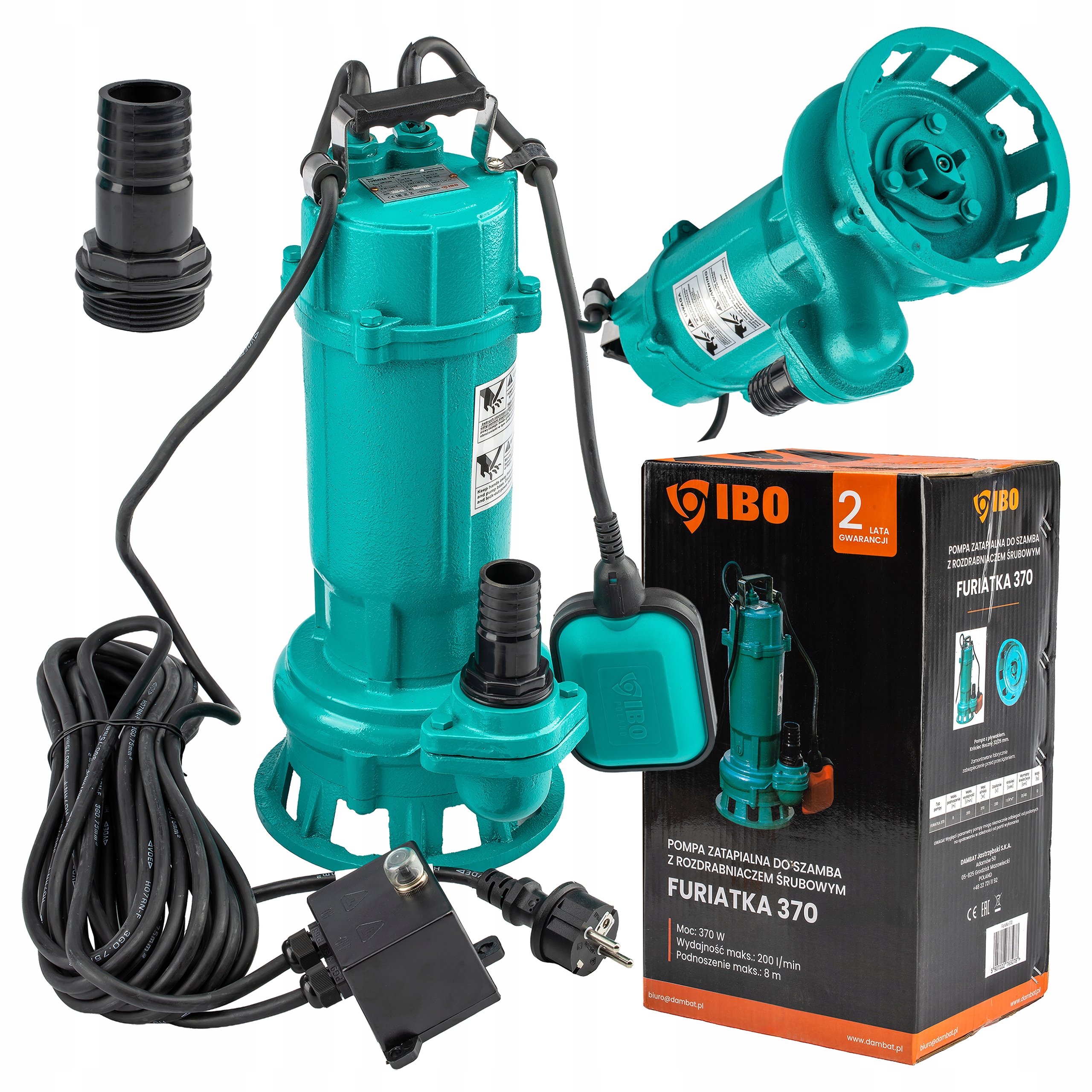 Pompa Zatapialna Z Rozdrabniaczem Do Szamba Wody Czystej Furiatka 370 Ibo