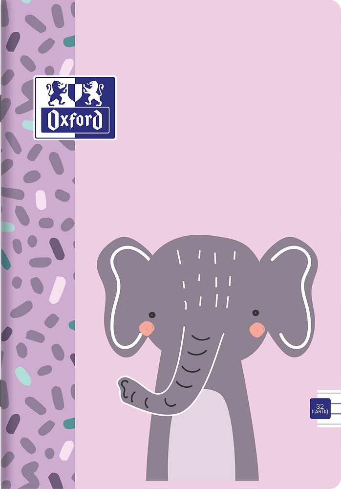 Zeszyt w trzy linie Oxford miękka okładka A4 pomarańczowy 32