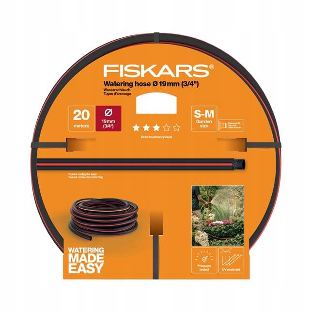 

Fiskars Wąż Ogrodowy 19MM 3/4" 20M Q3 1027109