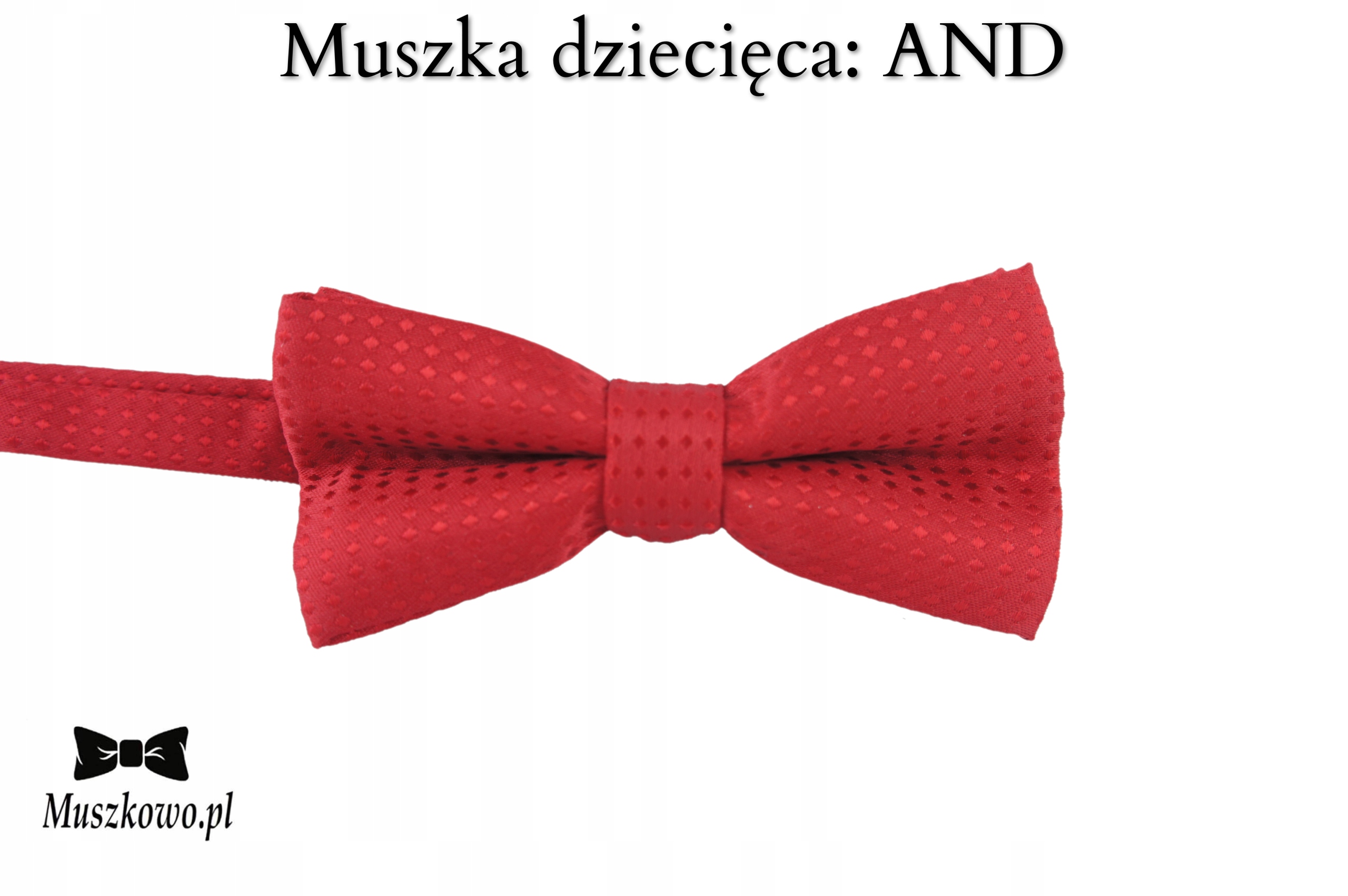 Szelki i muszka dla dziecka 2-8lat w CZERWONE DINOZAURY zabawny wzór Płeć chłopcy