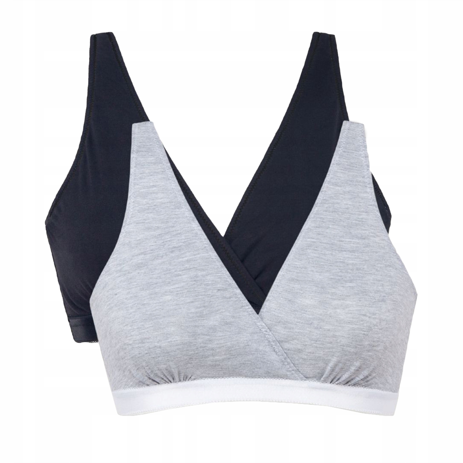 Mitex Lilly 2 pak černá/šedá Podprsenka XL Na Kojení měkká