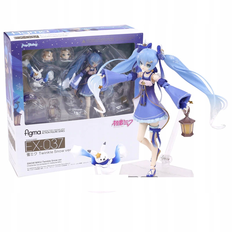 Miku Hatsune Twinkle Snow pohyblivá figurka mnoho doplňků