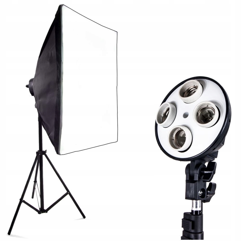 Lampa typu SOFTBOX 50x70 na 4 żarówki+statyw 230cm
