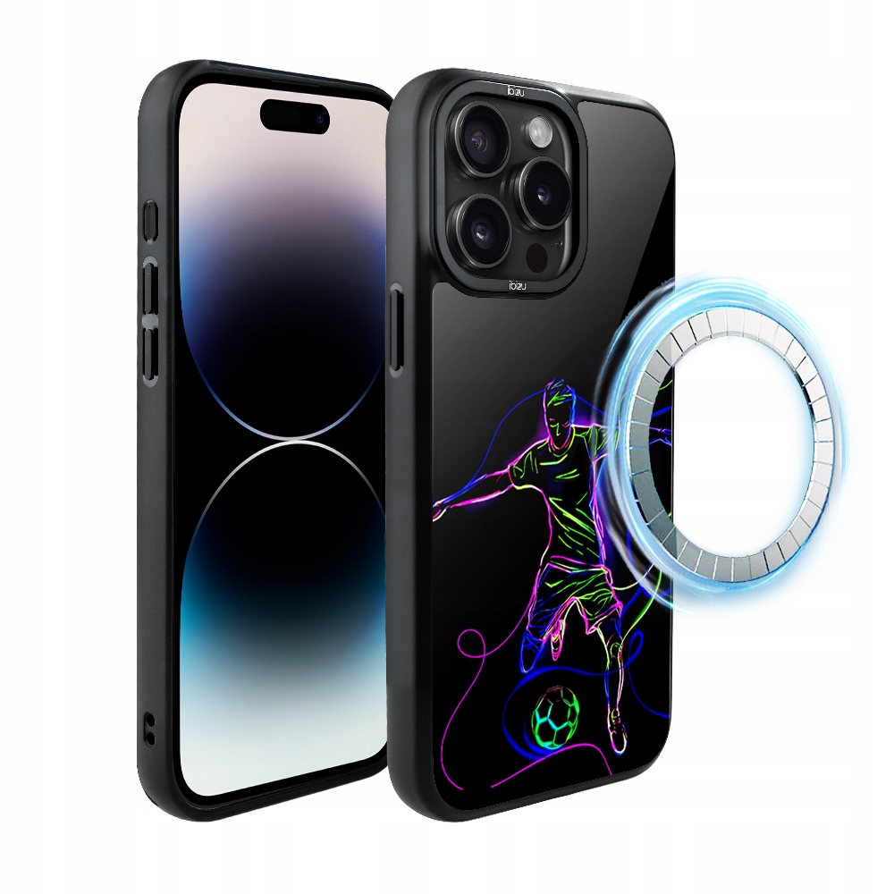 Matný Pouzdro Ibizu DropGuard pro iPhone 14 Pro s MagSafe, Síla fotbalu