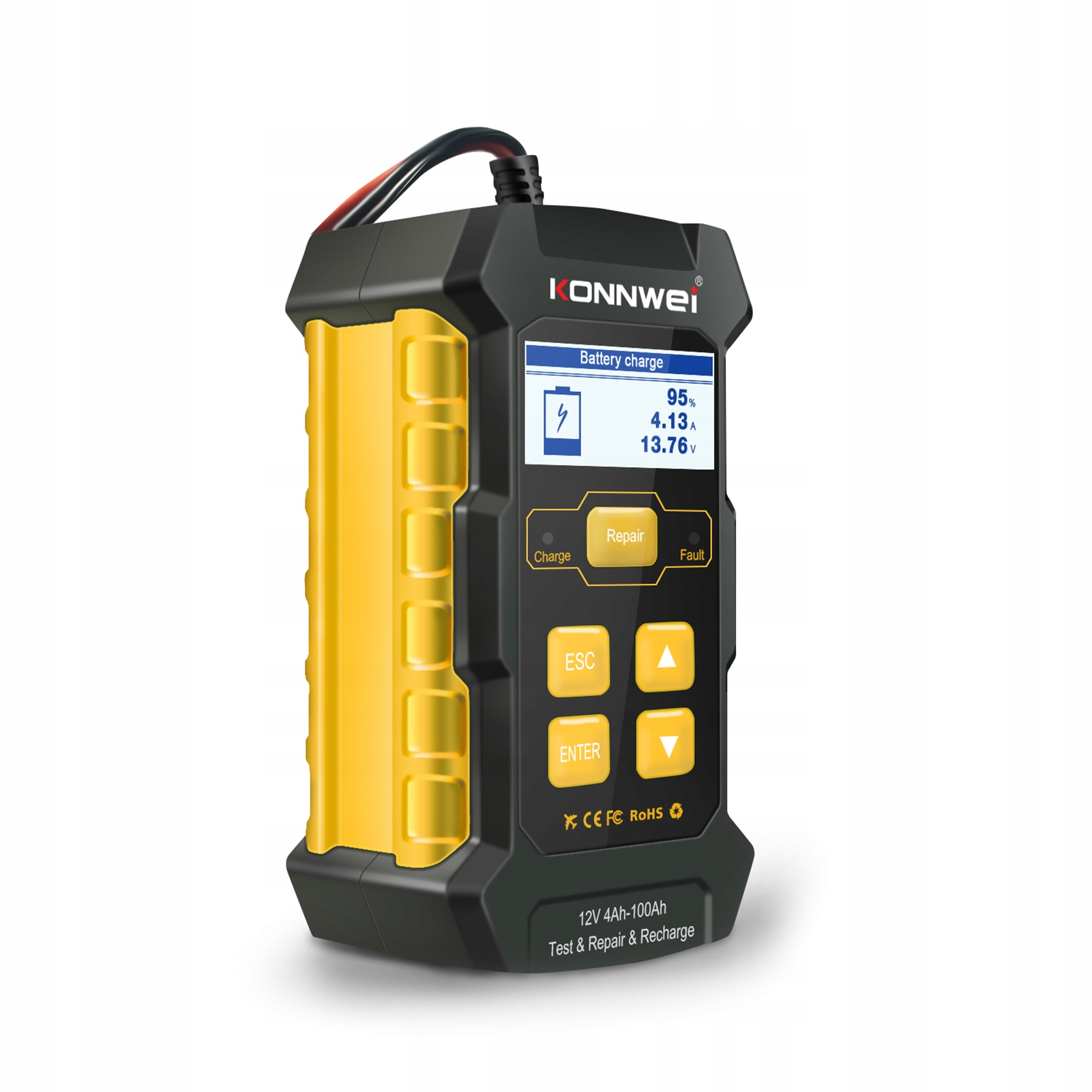 TESTER AKUMULATORA SAMOCHODOWEGO 12V 5A KW510 Producent code KONNWEI KW510