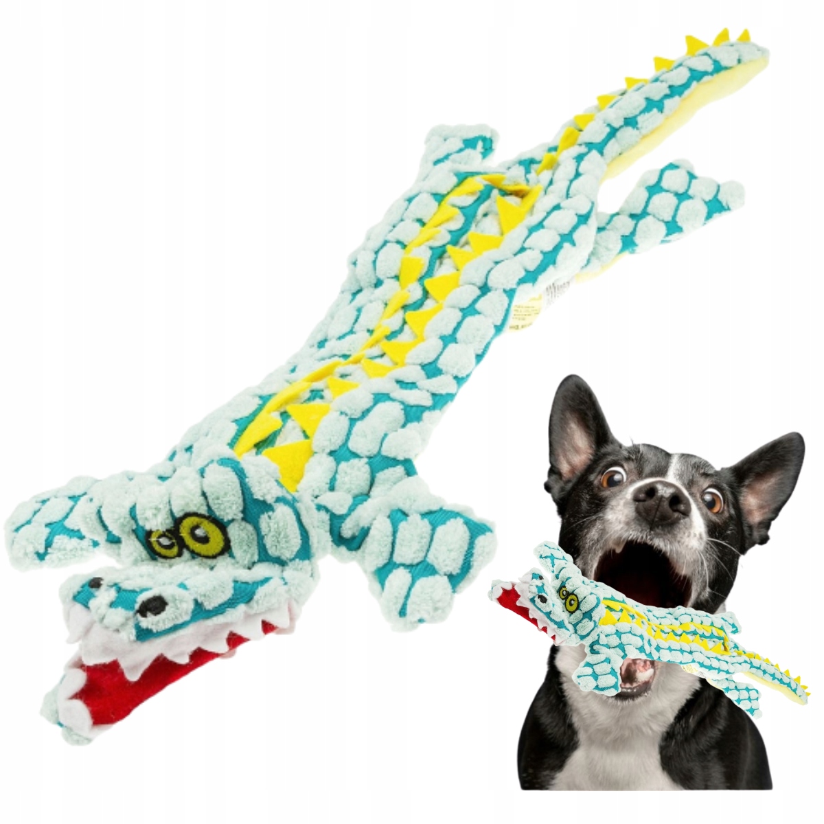 

Zabawka dla psa długi Krokodyl z piszczałkami