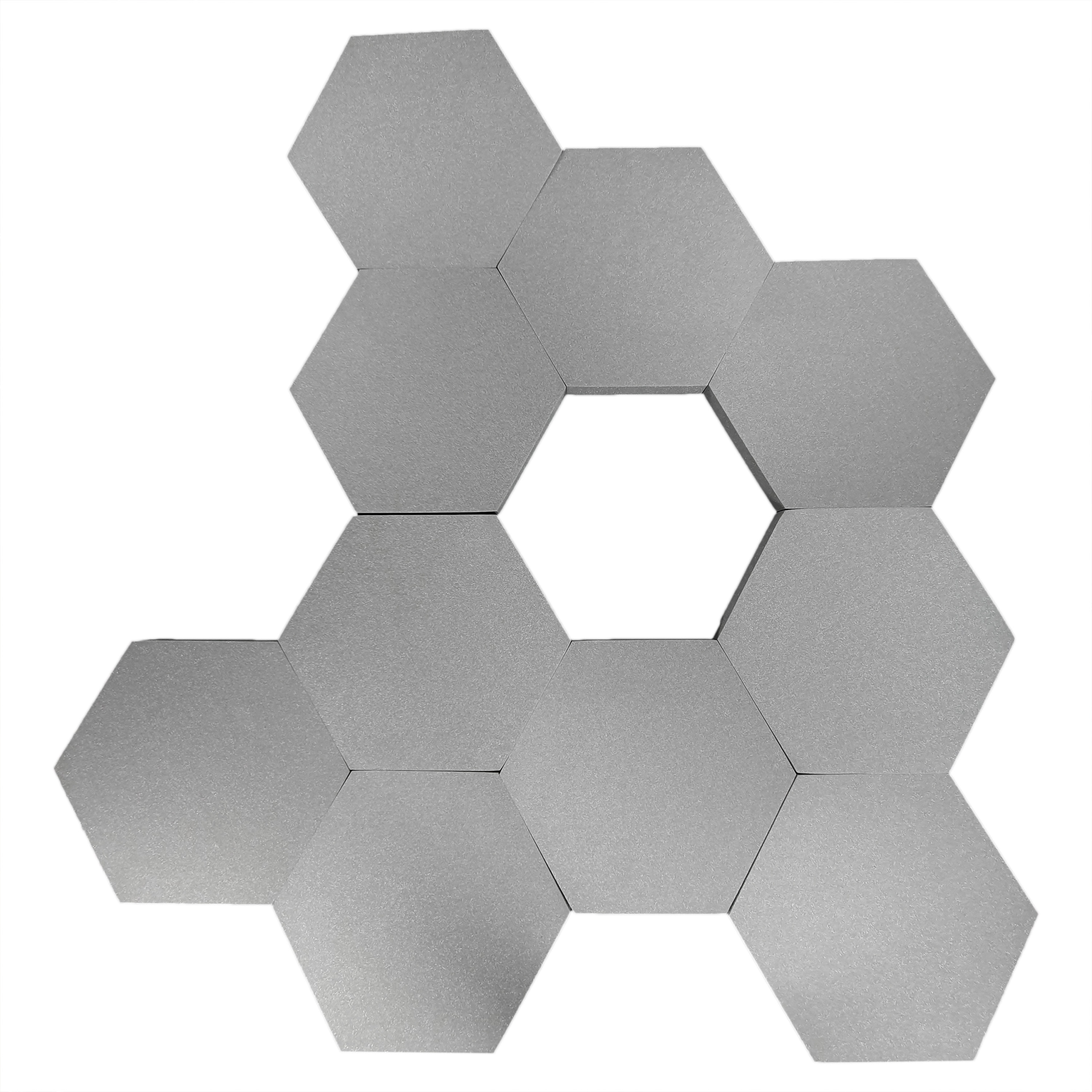 Akustické panely Set 10 ks panelů Šestiúhelník 4 cm x 43,5 x 50 cm Panel