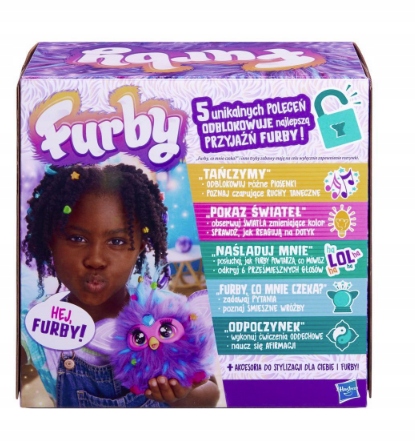 FURBY Interaktywna maskotka Fioletowa Hasbro F6743 Płeć chłopcy dziewczynki