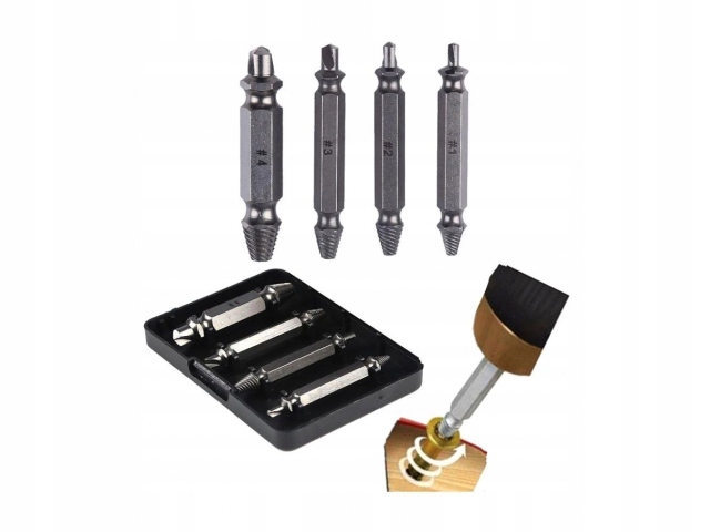 

Zestaw do wykręcania zerwanych wkrętów śrub