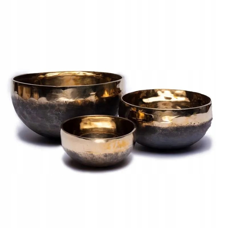 Zvuková miska (475-525 g) terapeutická Ishana černá/zlatá