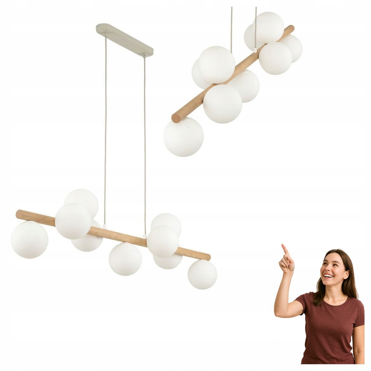 Závesná lampa Estera Wood 5906 Tk Lighting