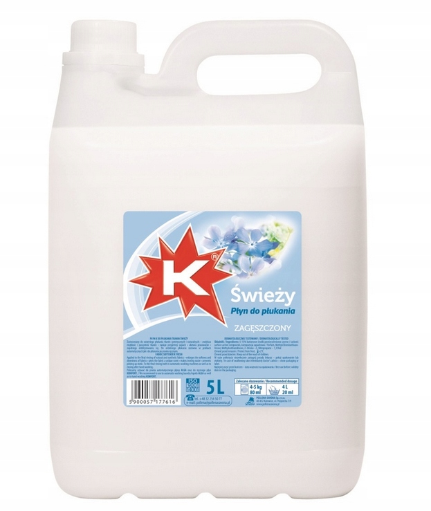 

Płyn do płukania K 5 lPłyn do płukania K Świeży 5L