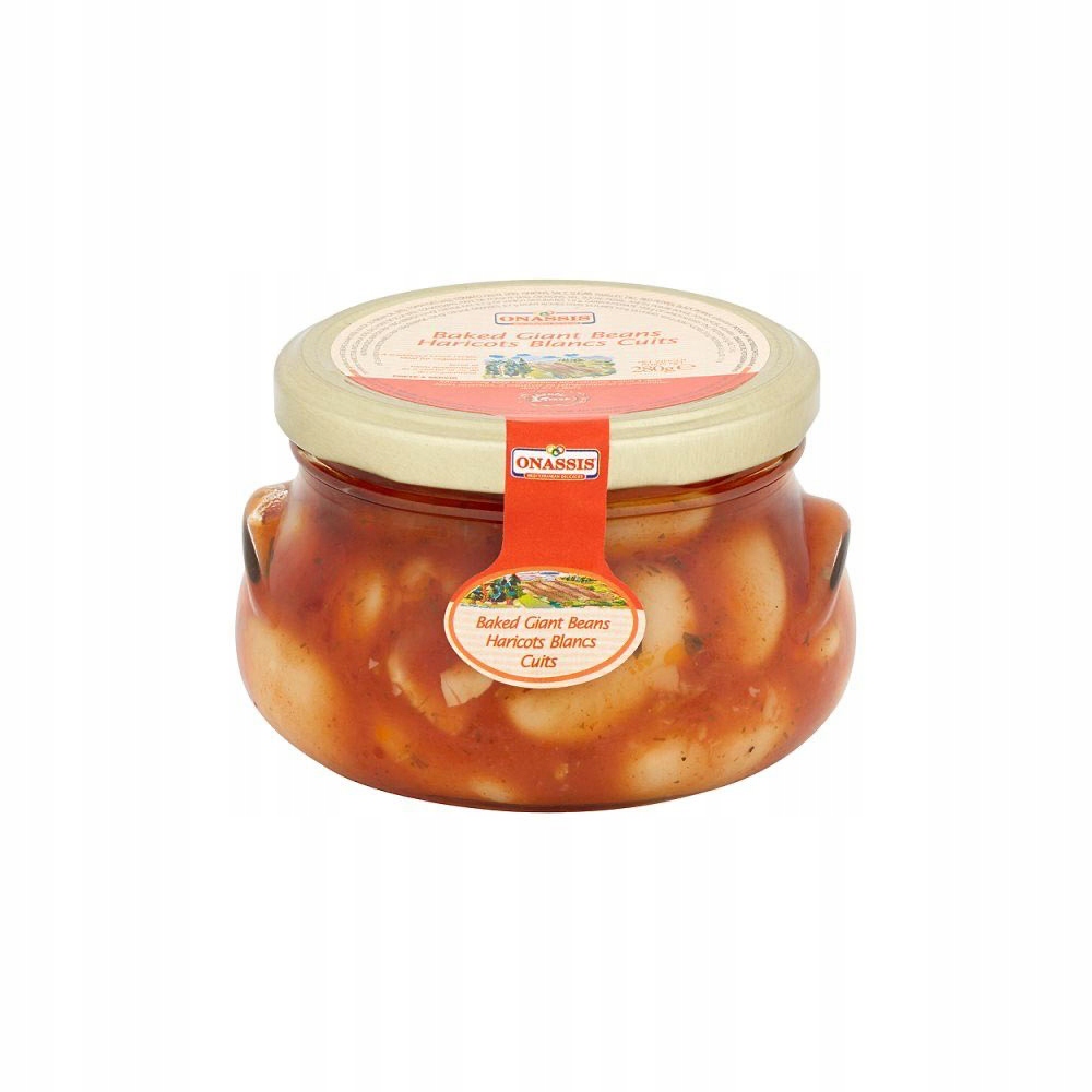 

Pieczona Fasola Maślana Gigant w Sosie Pomidorowym