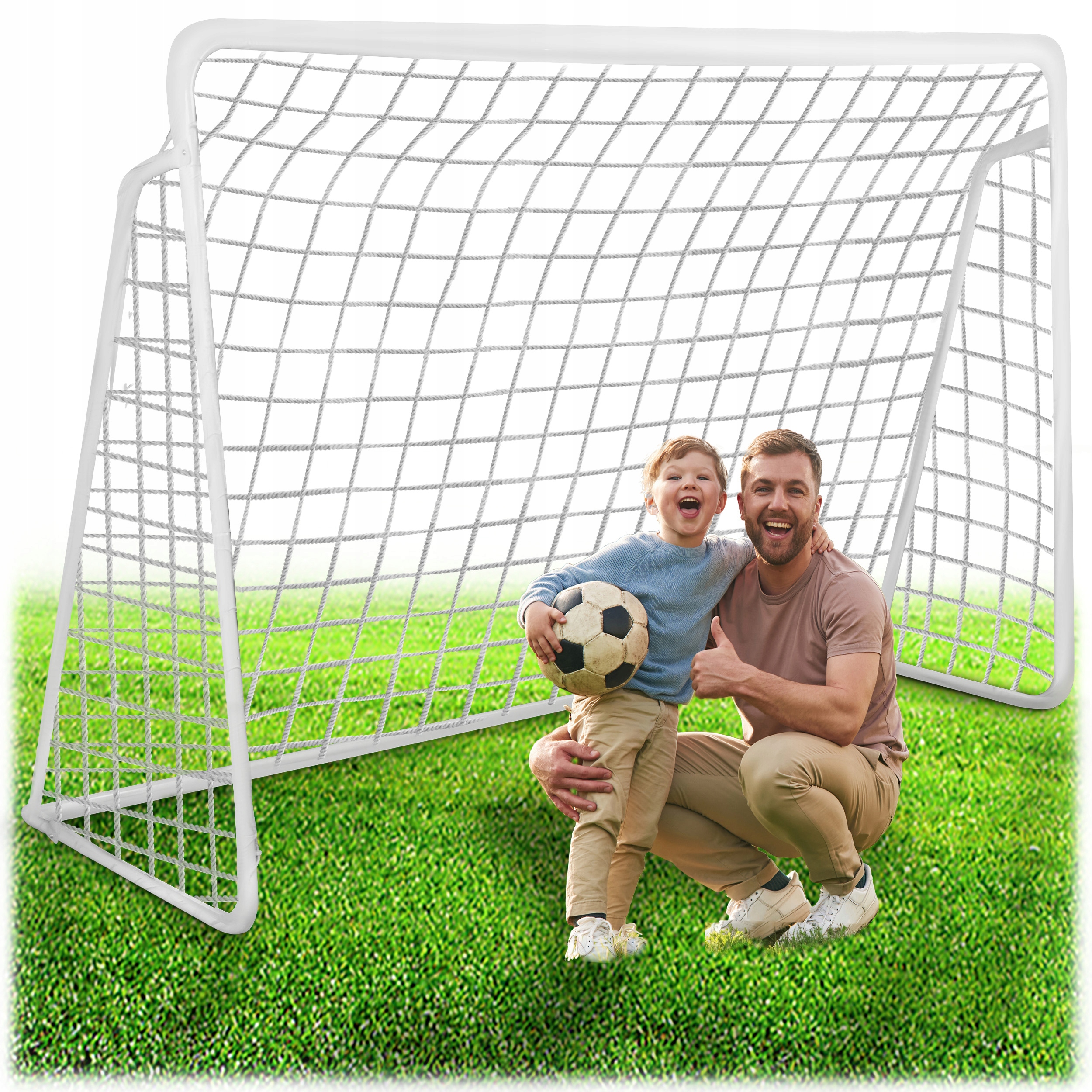 Duża Bramka Piłkarska Do Piłki Nożnej 300x200x90 cm Stalowa Neo-Sport