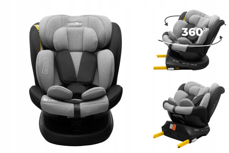 360° поворотное автокресло ISOFIX 0-36 кг