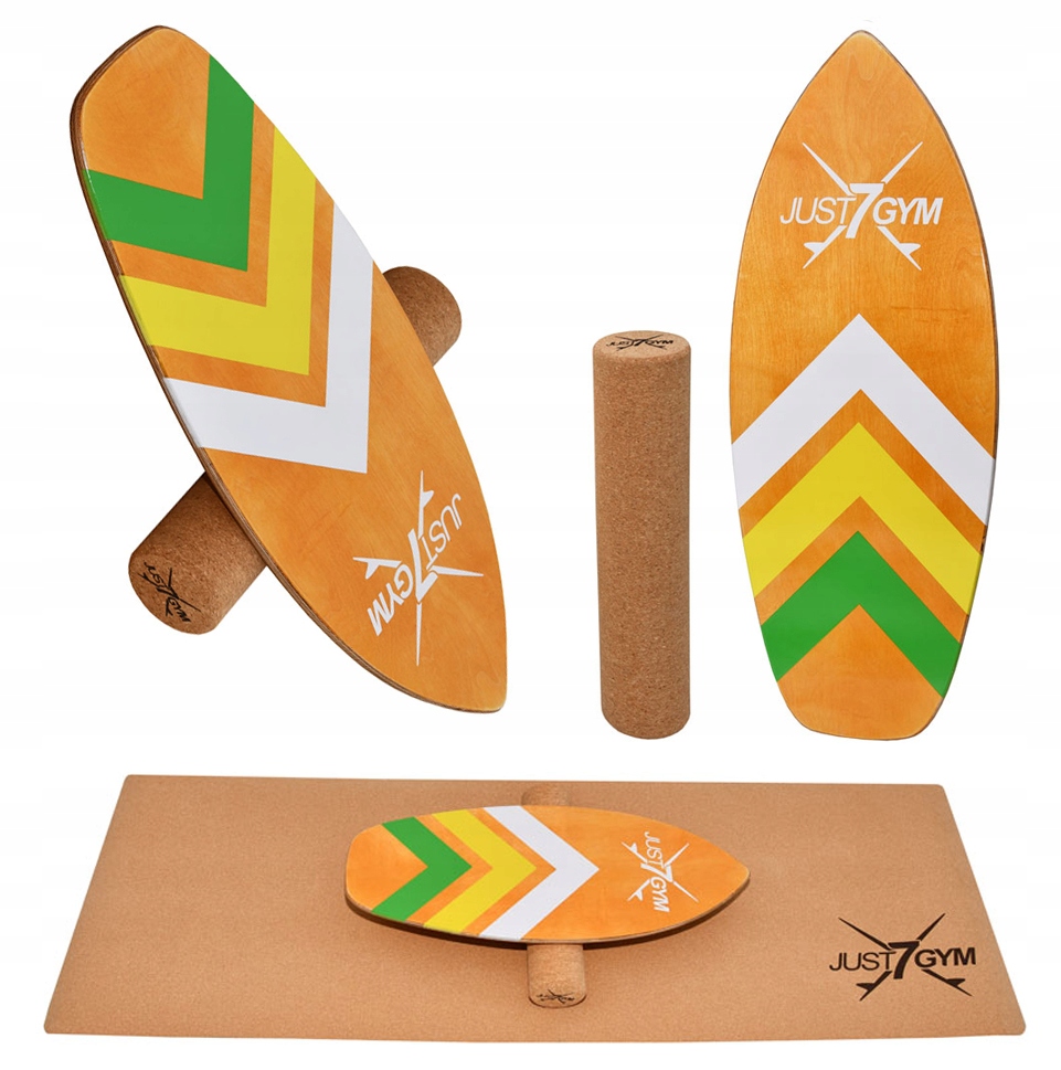 BALANCE BOARD DESKA DO BALANSOWANIA RÓWNOWAGI 75 x 30 CM STRIPES