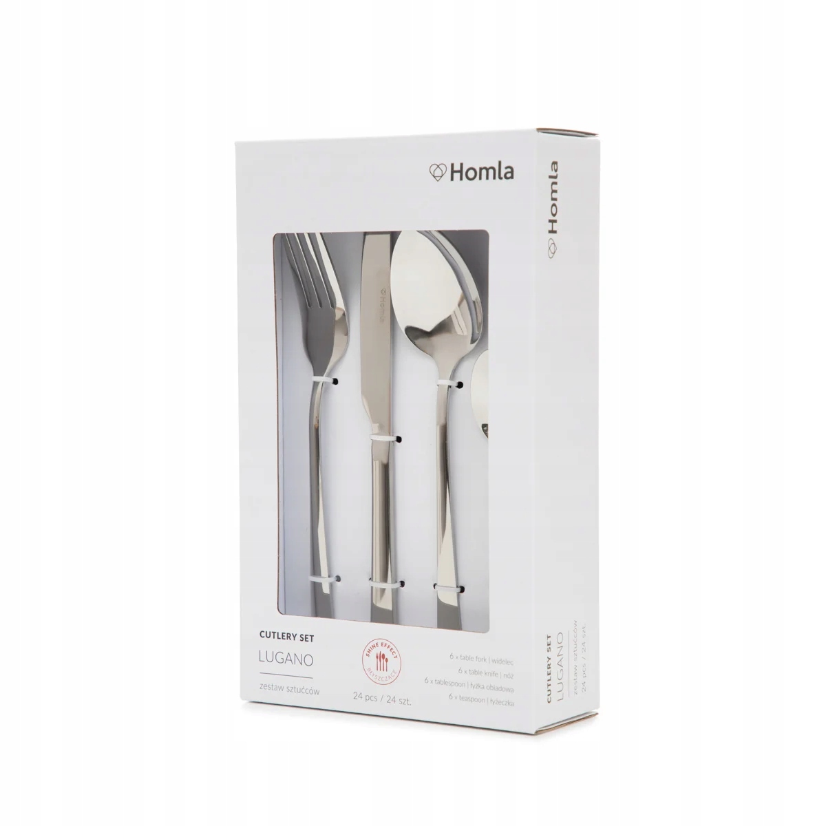 Sada příborů B2LUGANO stříbrných 24 ks Homla