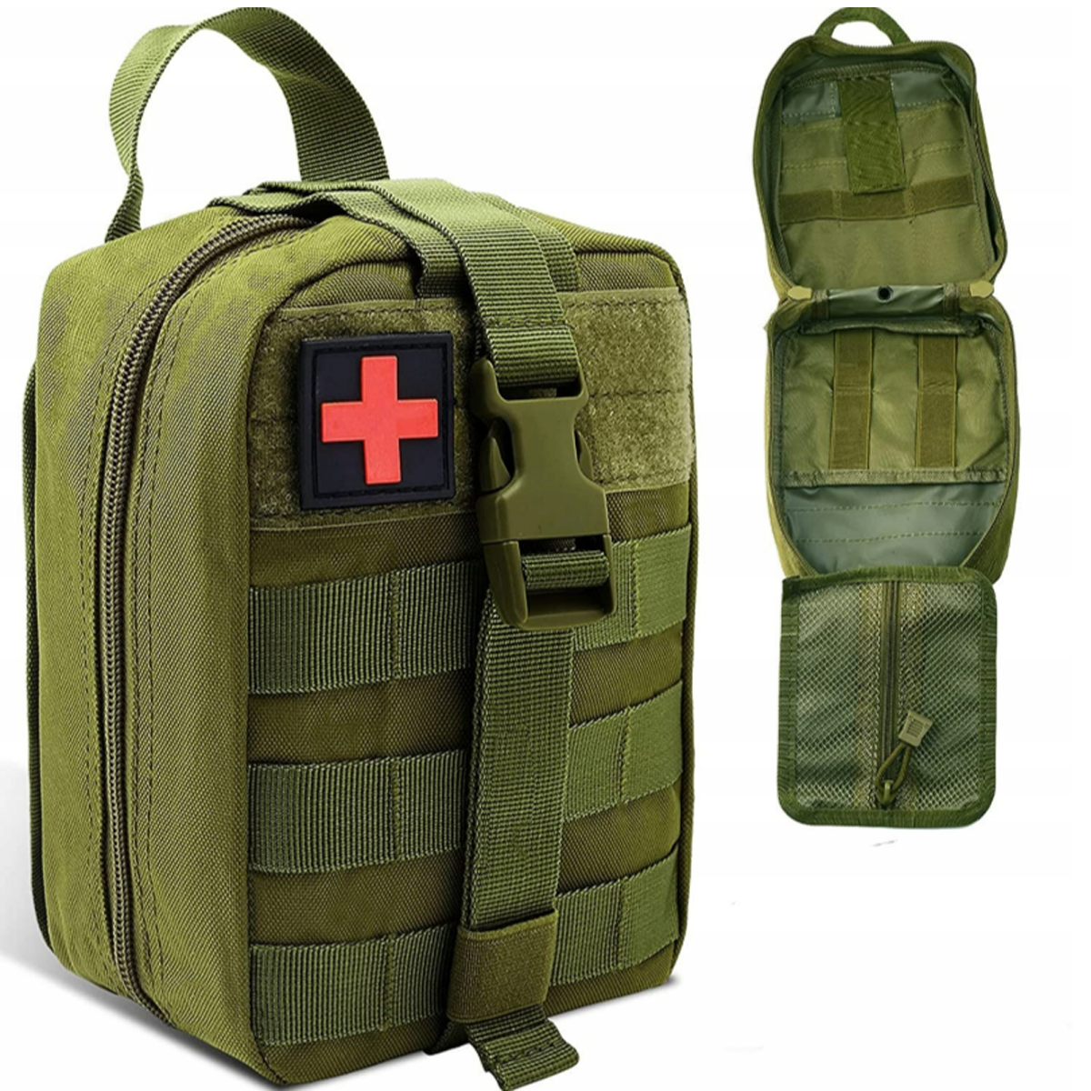 APTECZKA TORBA WOJSKOWA TURYSTYCZNA TAKTYCZNA SURVIVALOWA PIERWSZA POMOC Model Z WYPOSAŻENIEM