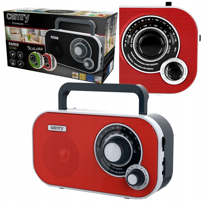 

Przenośne Radio Kuchenne Sieć Fm/am Camry CR1140