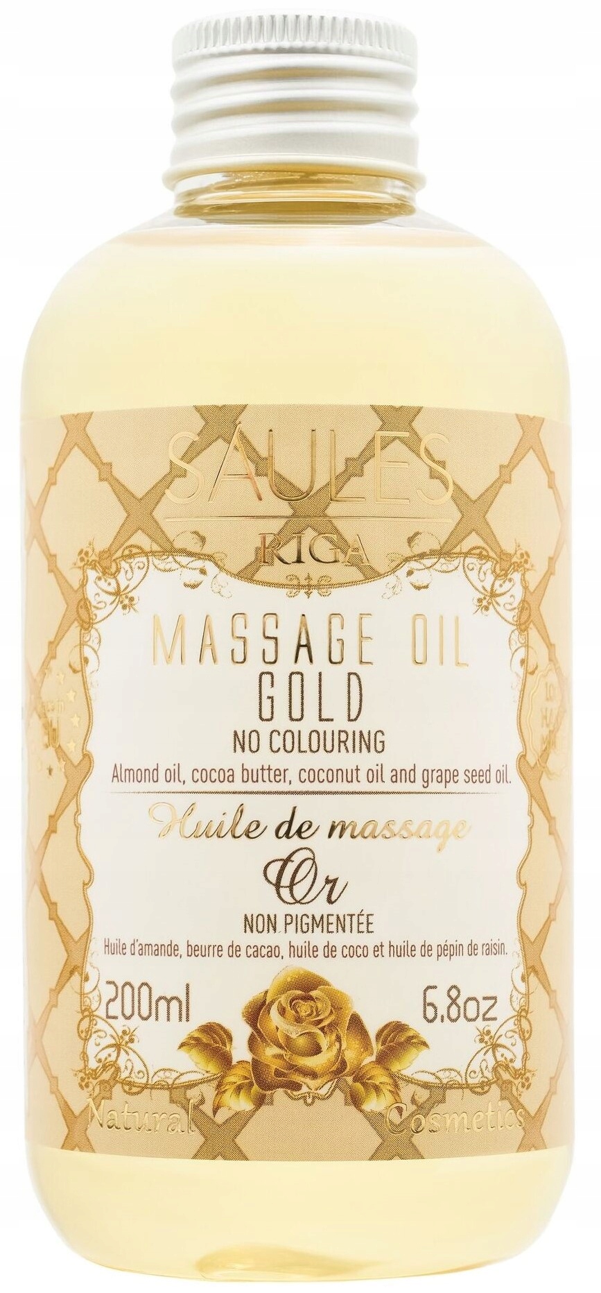 Přírodní Masážní Olej Gold massage oil Gold 200 Ml Saules Riga