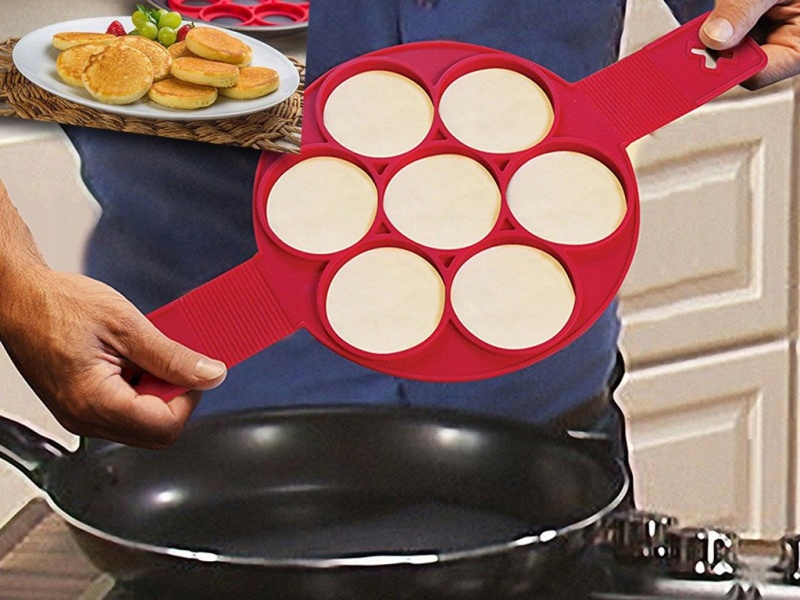 TG63197 SILIKONOWA FORMA DO NALEŚNIKÓW jajek sadzonych omletów pancakes Rodzaj okrągła