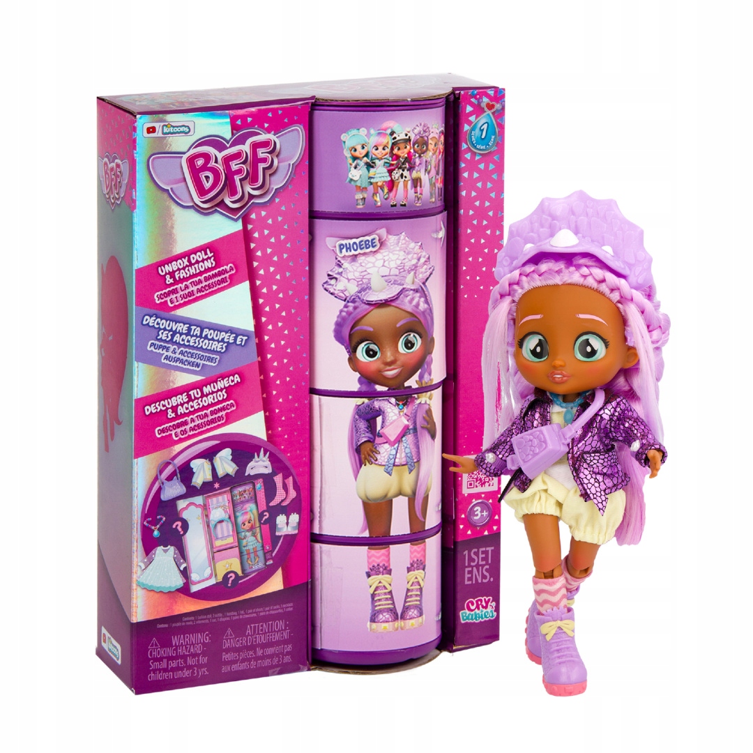 

Cry Babies Bff Lalka Phoebe 20CM-akcesoria Tm Toys