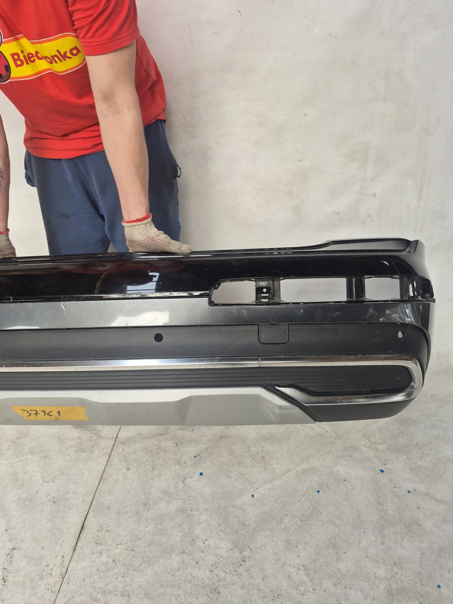 AUDI Q7 4M0 LIFT 19- bumper rear part rear PDC