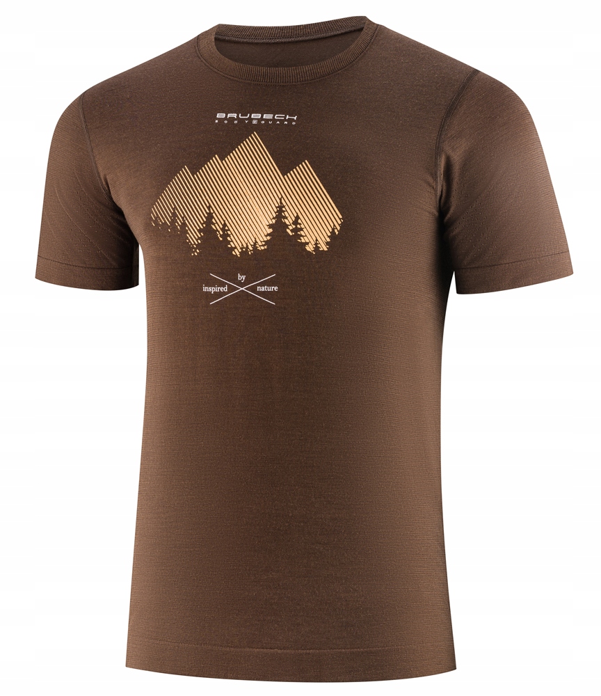 BRUBECK KOSZULKA TERMOAKTYWNA WEŁNA MERYNOSA OUTDOOR WOOL PRO BRĄZOWY A80 L Kolekcja OUTDOOR WOOL PRO