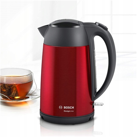 Bosch Kanvica DesignLine TWK3P424 Elektrická 2400 W 1,7 L Oceľ