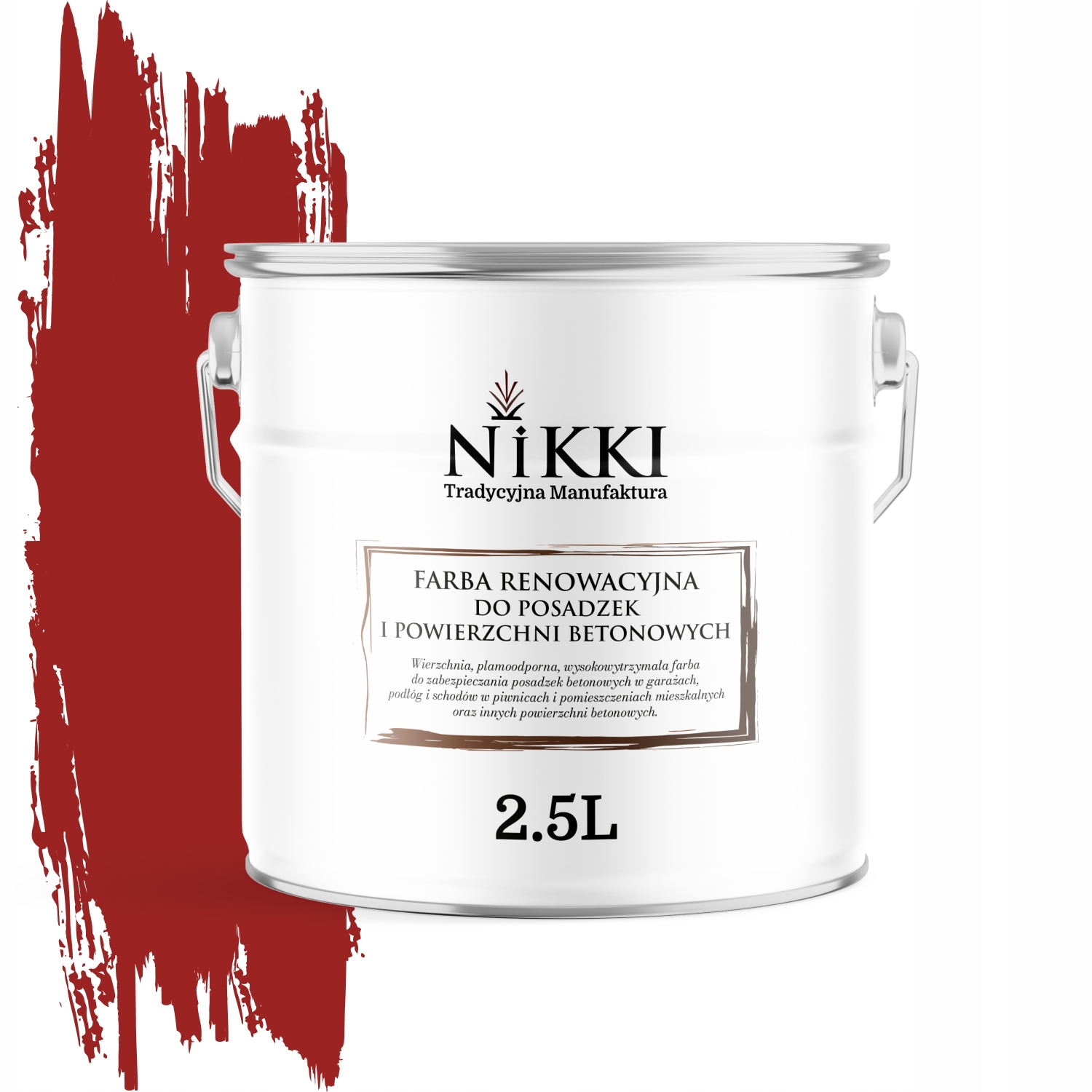 Farba Na Renováciu Betónových Podláh 2,5 L Červená Signálna RAL3001 Polomatná