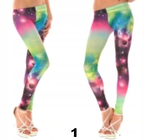 Legginsy galaxy, nowe kolory, one size Rozmiar uniwersalny