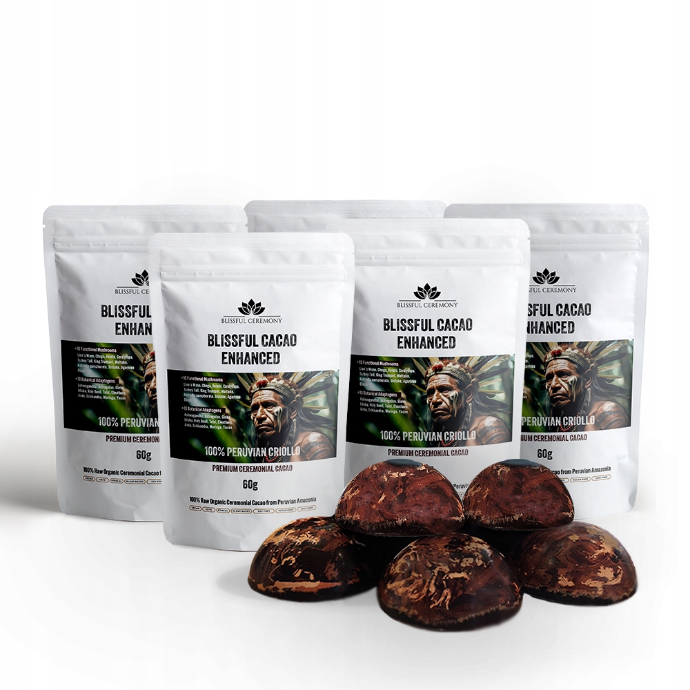 Levně Ekologické obřadní kakao Eko Criollo bez cukru 20 Adaptogenů 300 g