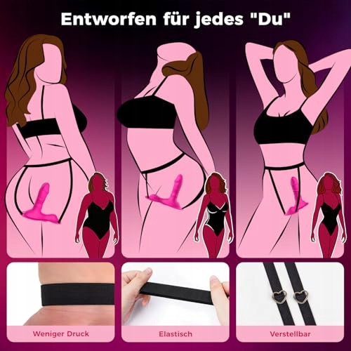 AUFSITZ DILDO Wibrator Dla Kobiet Z 10 Funkcjami Wibracji I Stymulacji — miniatura 5
