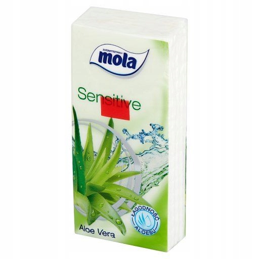 

Mola Chusteczki higieniczne 3 w. Aloe Vera 10 szt
