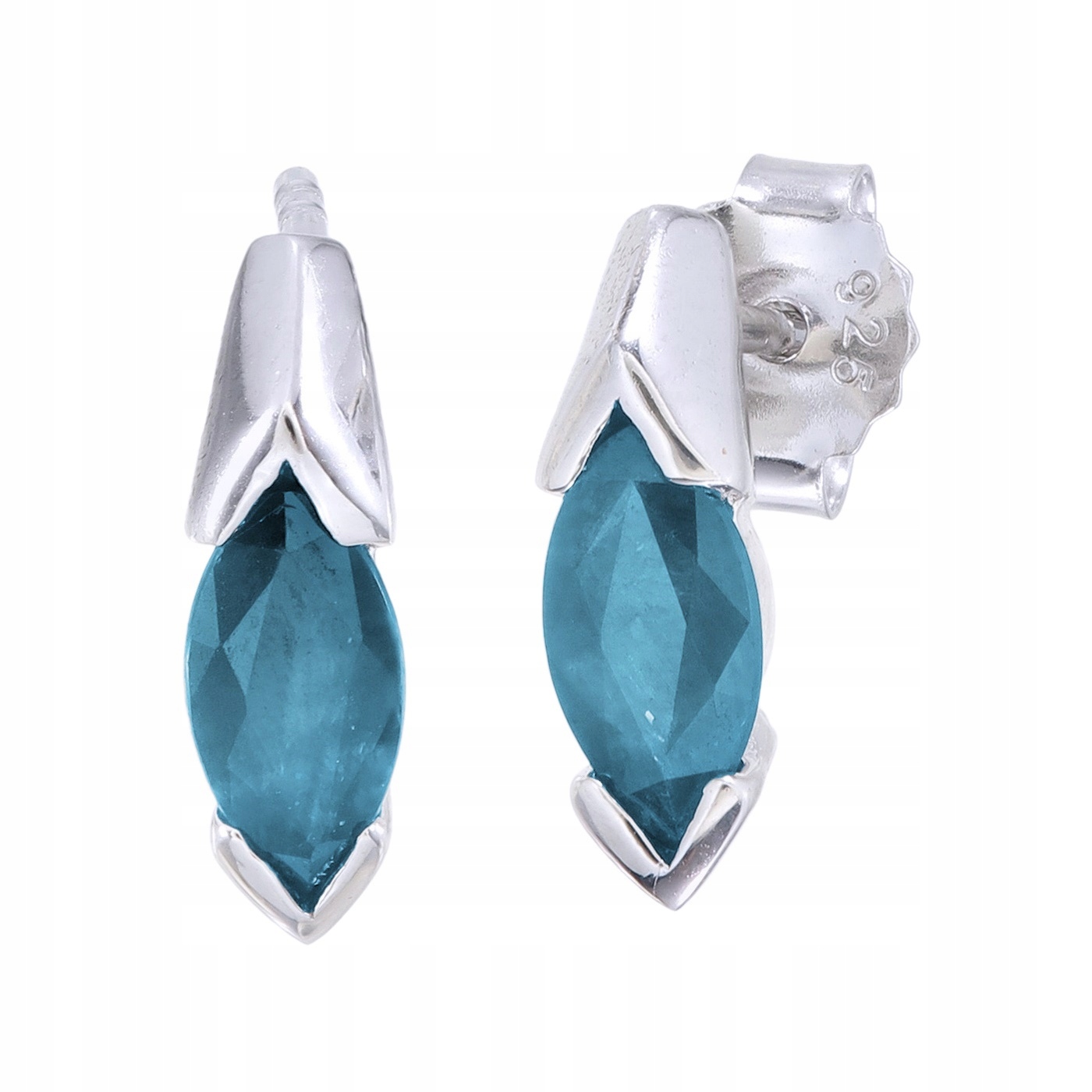 Stříbrné náušnice Ag 925 Topaz London Blue 3564-E-LBT-WP