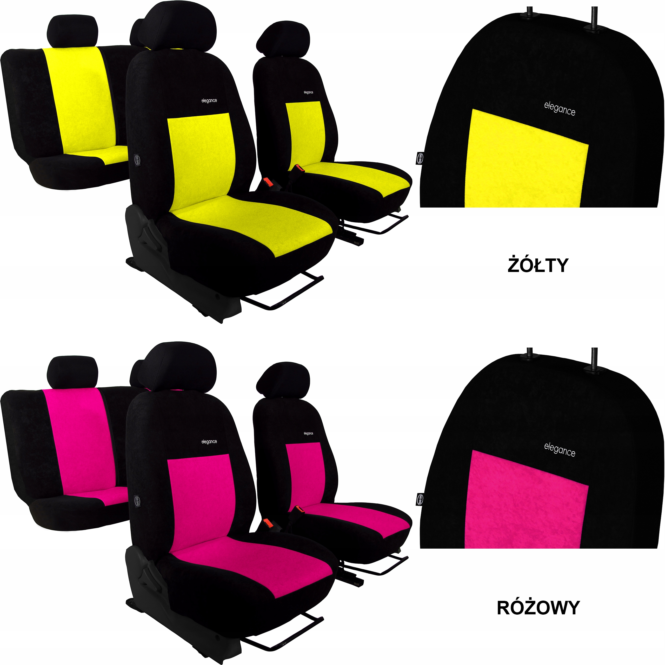 WELUROWE POKROWCE MIAROWE do TOYOTA PROACE 6m Model Elegance