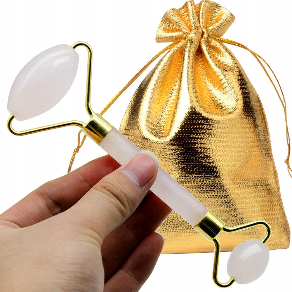 MASAŻER do twarzy, 100% JADEIT RÓŻOWY, ROLLER ROSE Marka inna marka