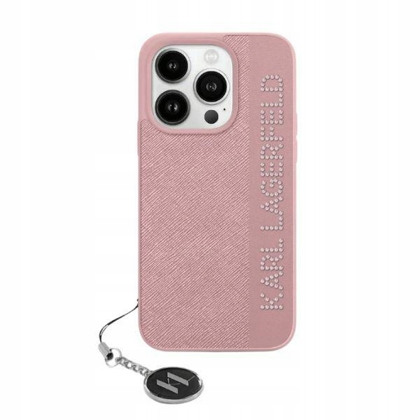 Karl Lagerfeld KLHCP15SPSAKDGCP iPhone 15 14 13 6.1" růžový/pink hardca