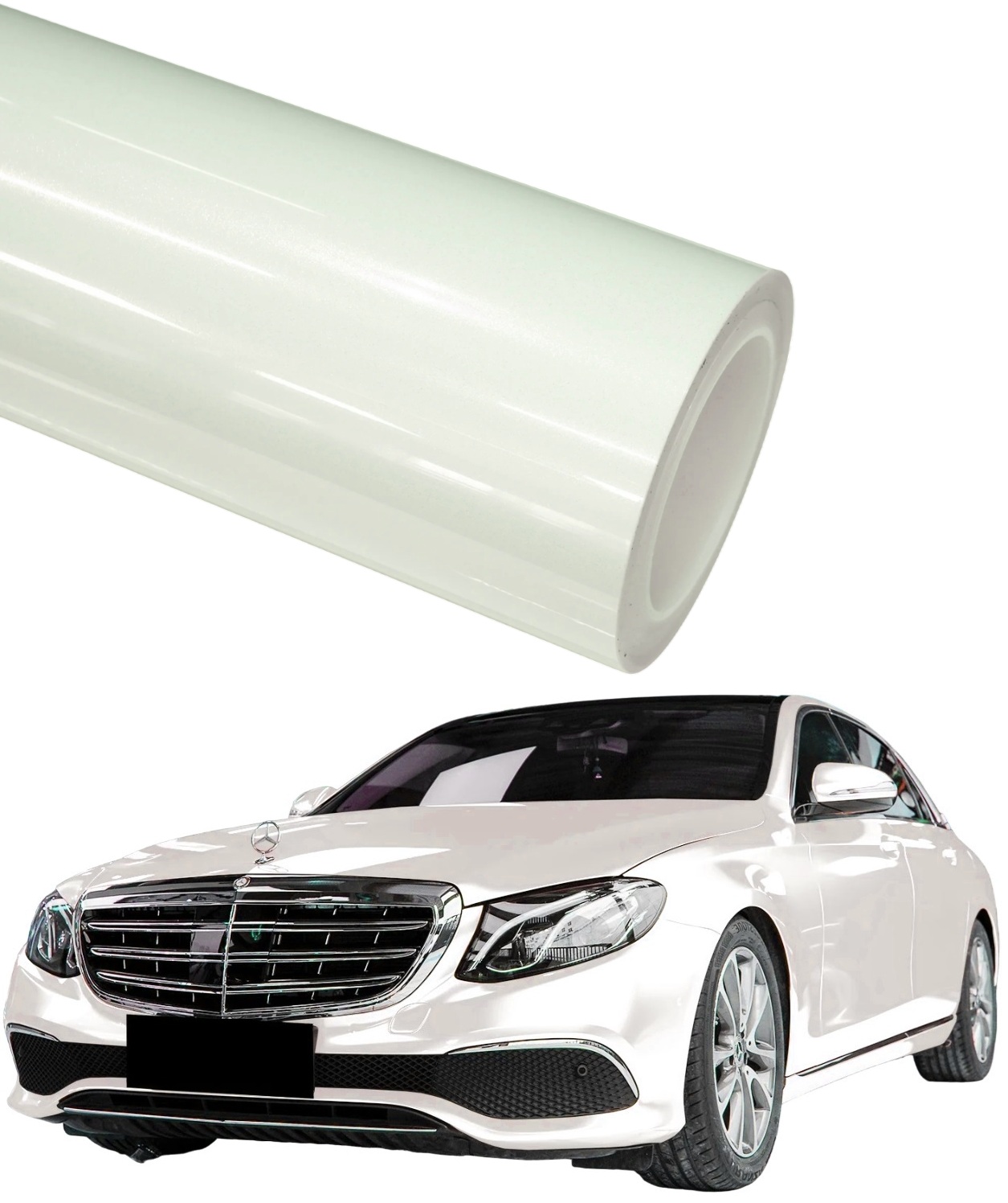 Fólie Bílá Diamant Metallic Lesklý 2m *152cm Pet Automobilová Dýha Prrła